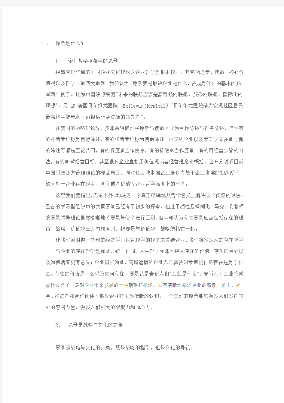 中国企业文化战略 愿景引航