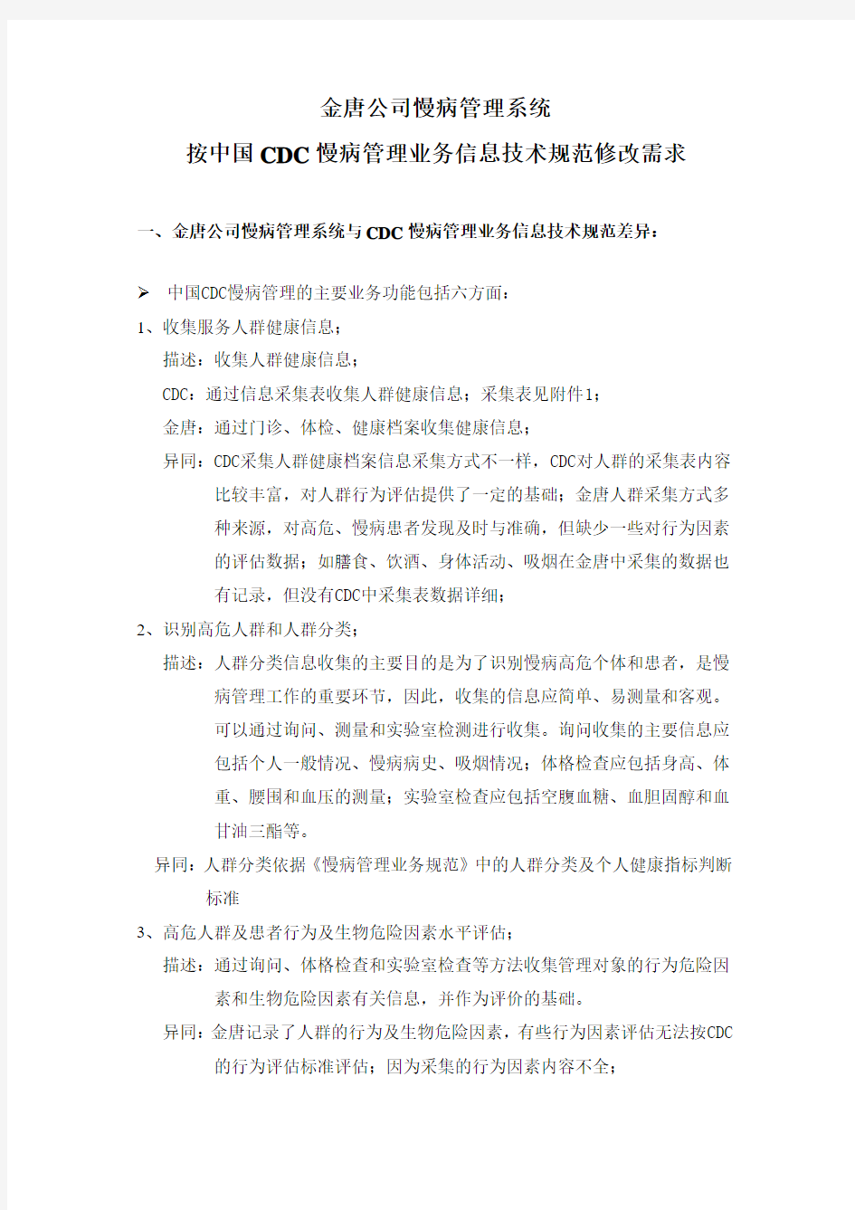 金唐公司慢病管理系统