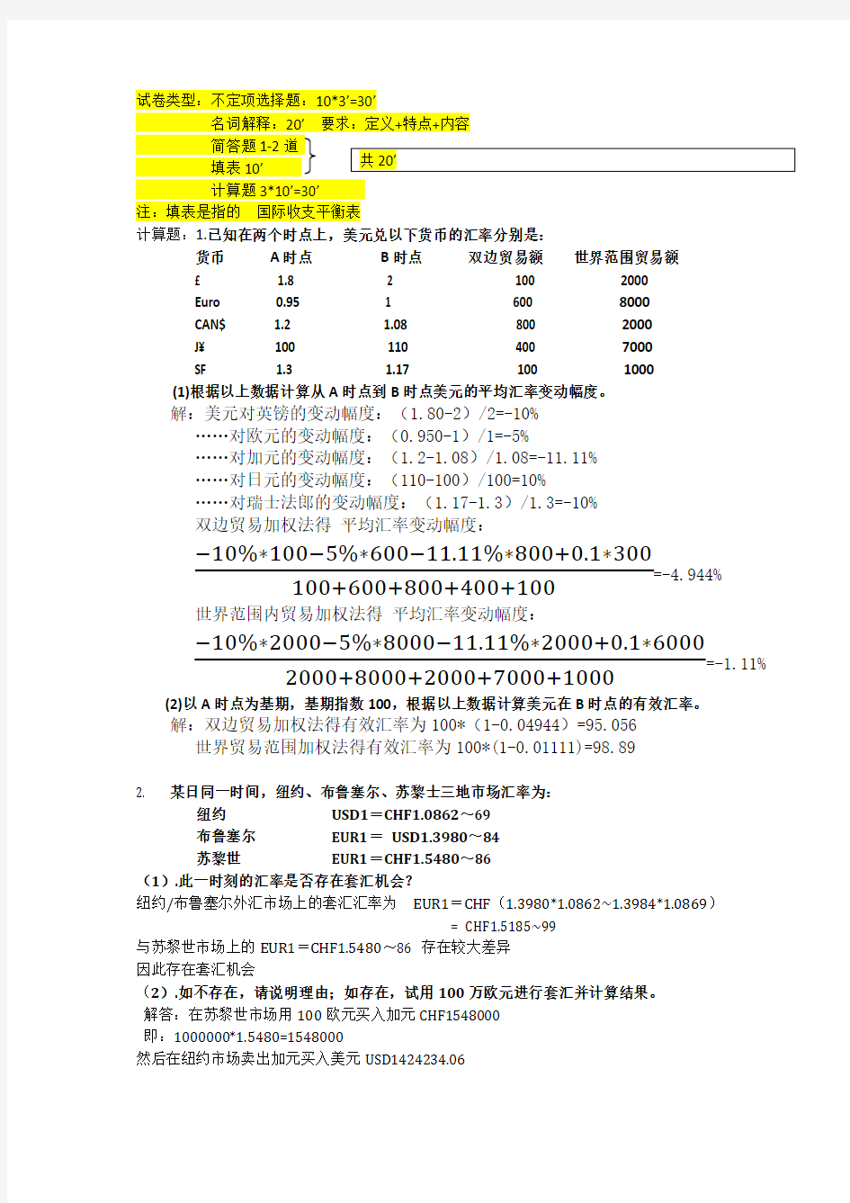 国际金融概论