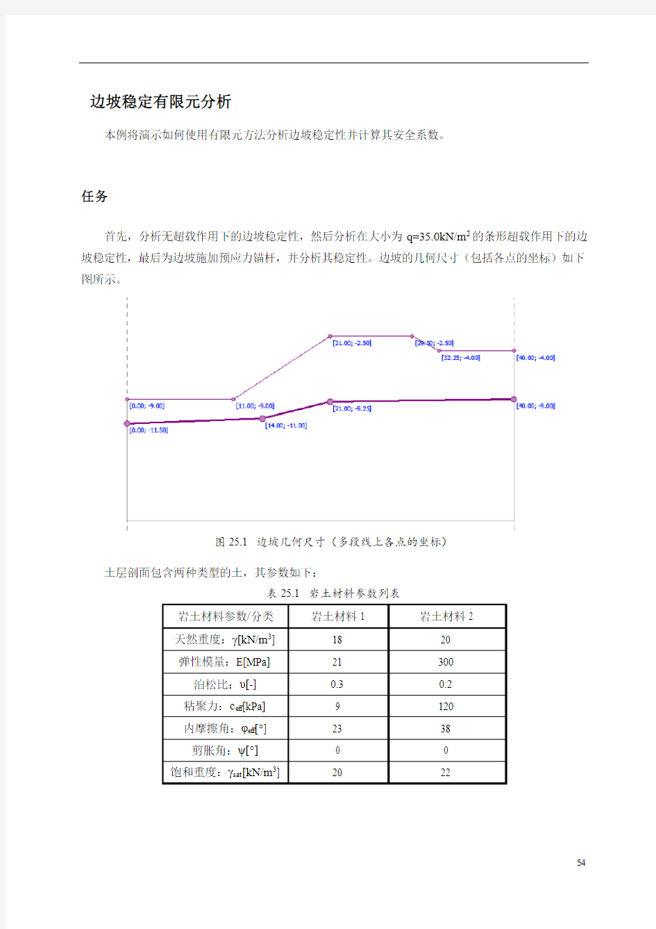 边坡稳定有限元分析