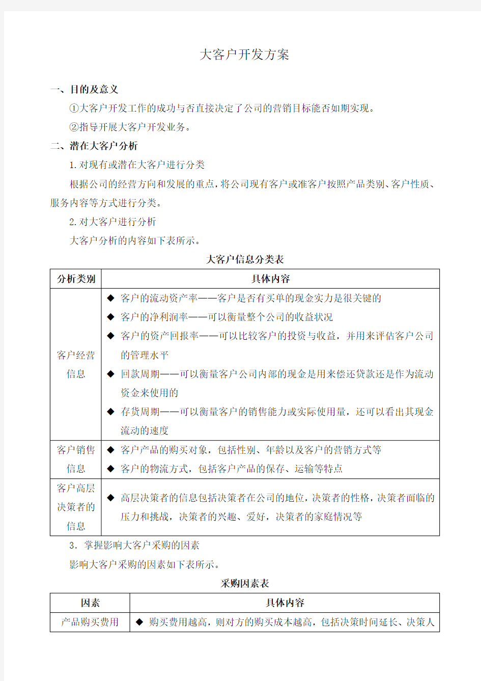 大客户开发方案210248