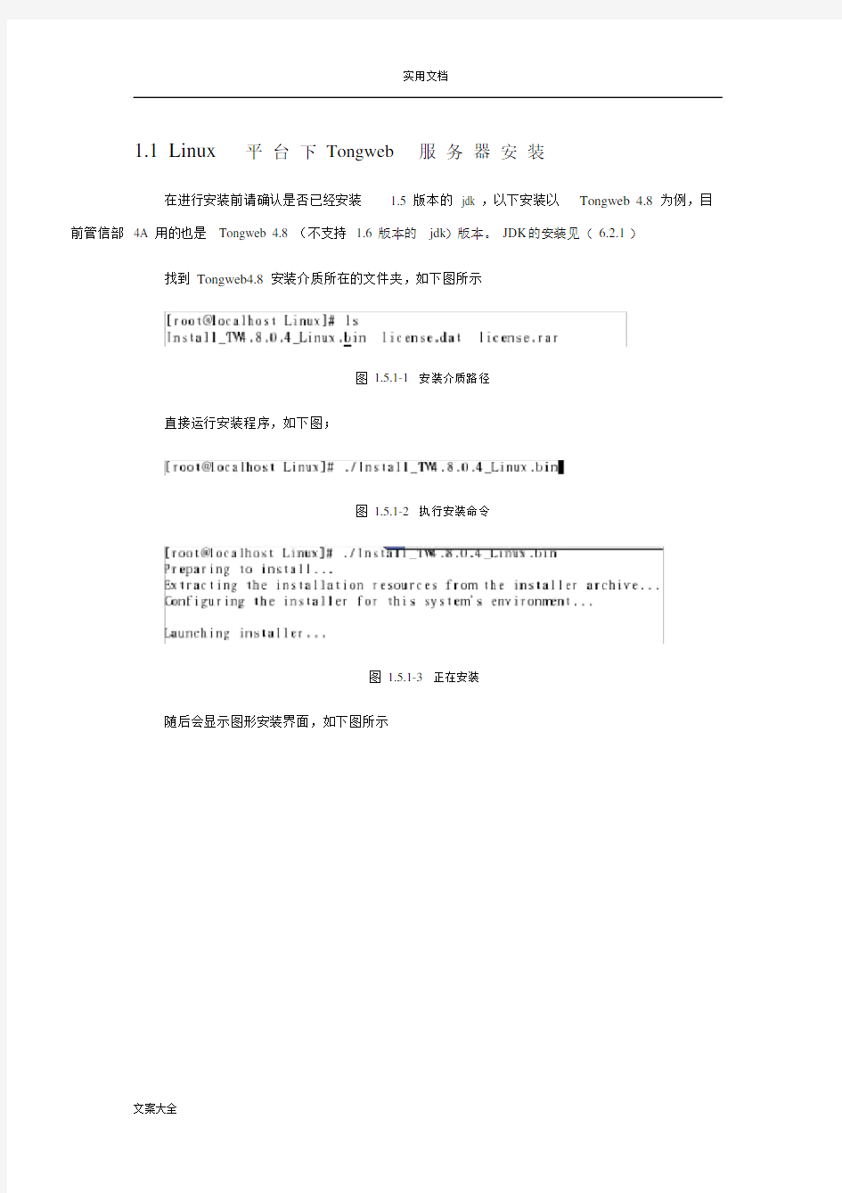 Tongweb安装配置手册簿.doc