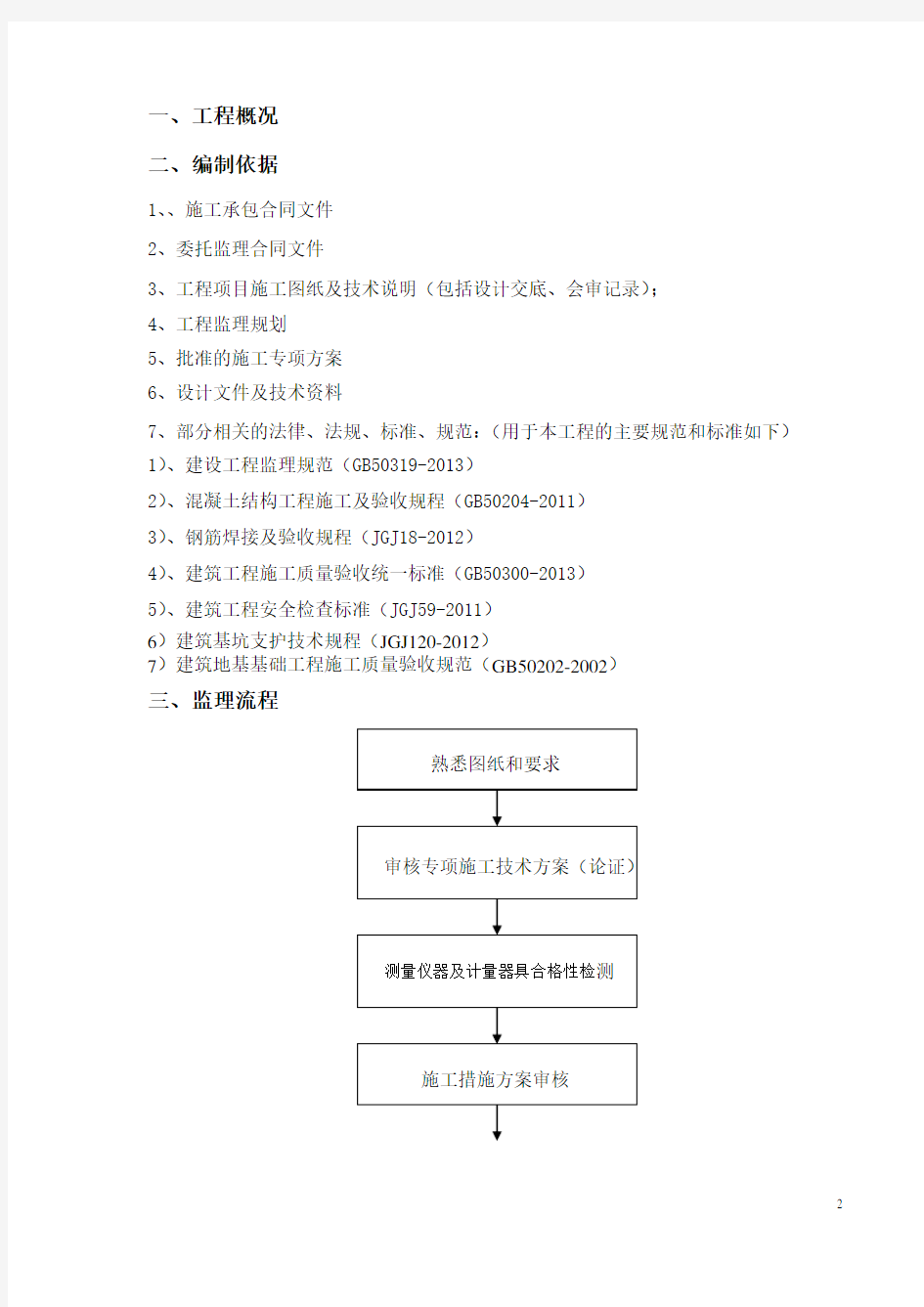 深基坑开挖及支护监理细则