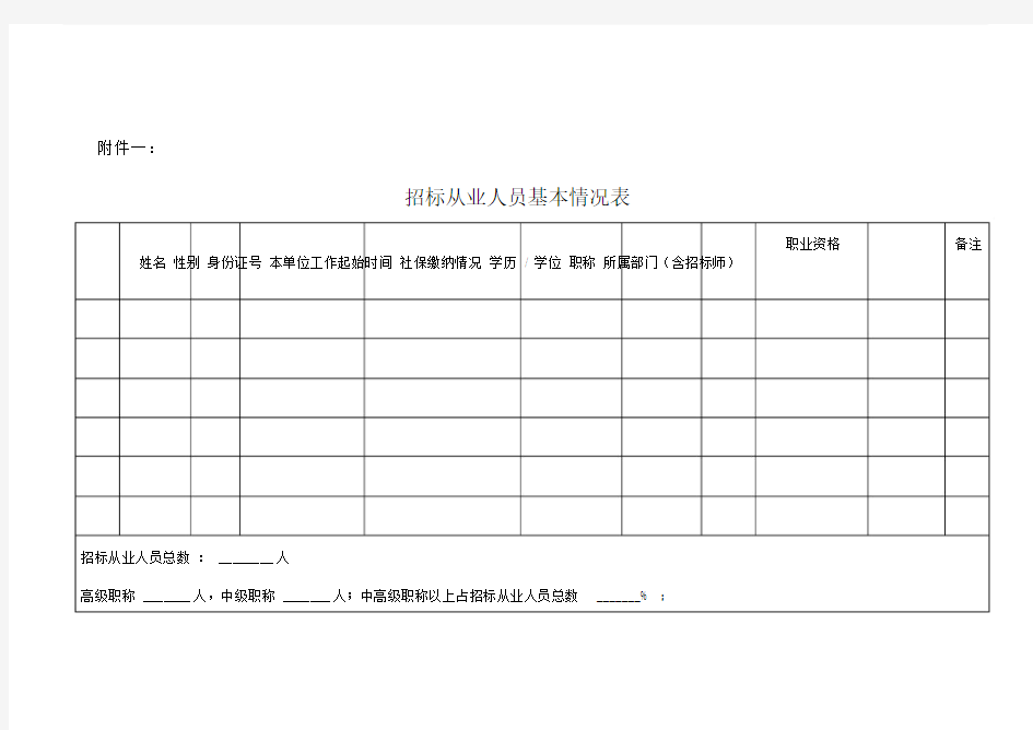 一招标从业人员基本情况表.doc