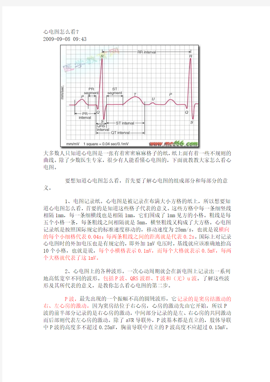 教你看懂心电图