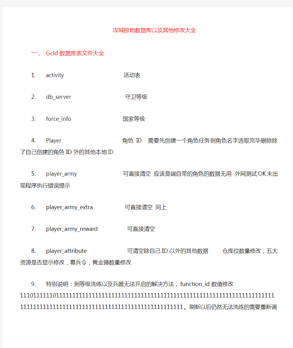 攻城掠地数据库以及sdata文件修改教程