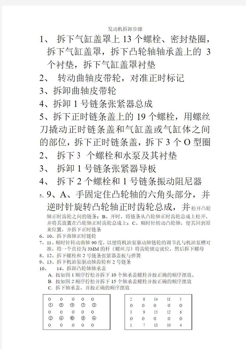 丰田卡罗拉发动机拆装步骤 (3)