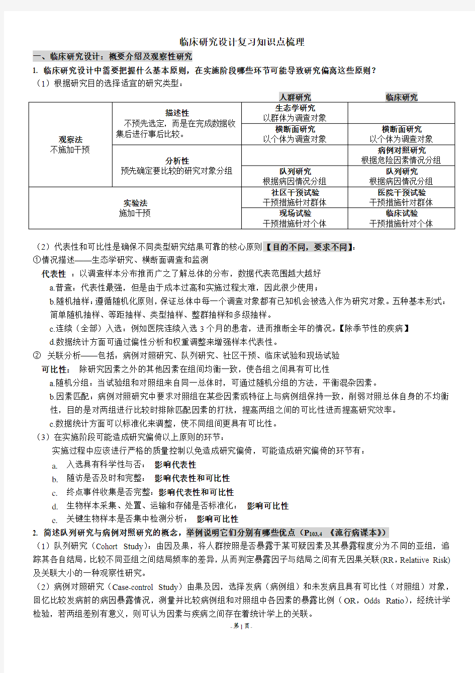 临床试验方法学