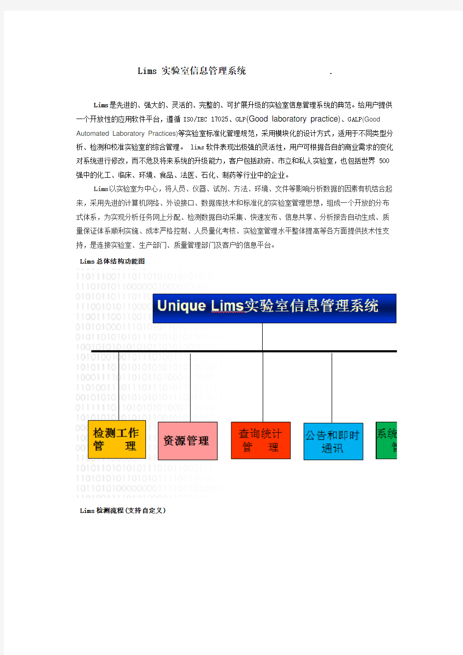 Lims 实验室信息管理系统