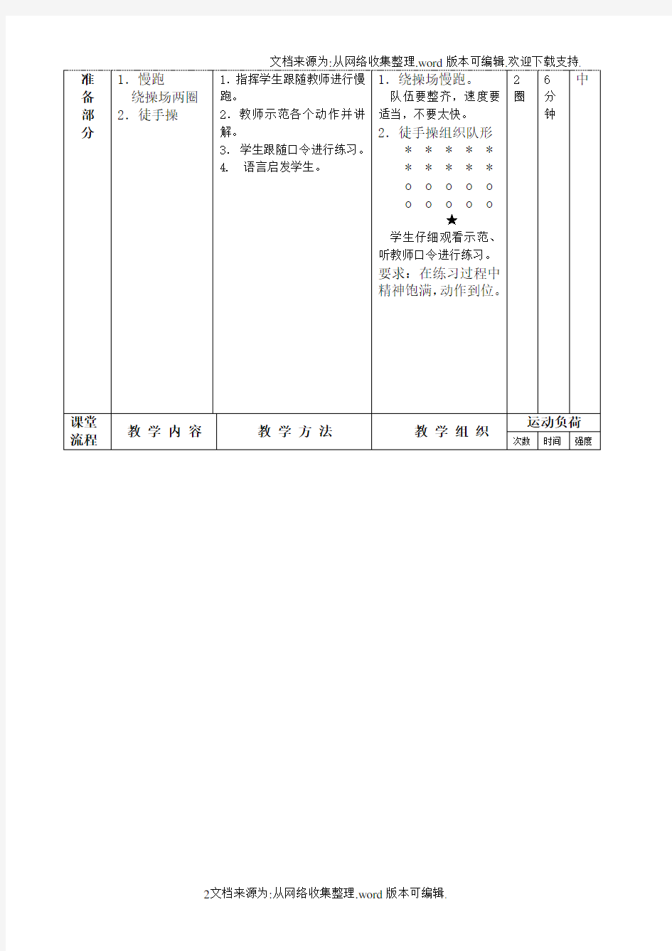 王健体育公开课五步拳教案(供参考)