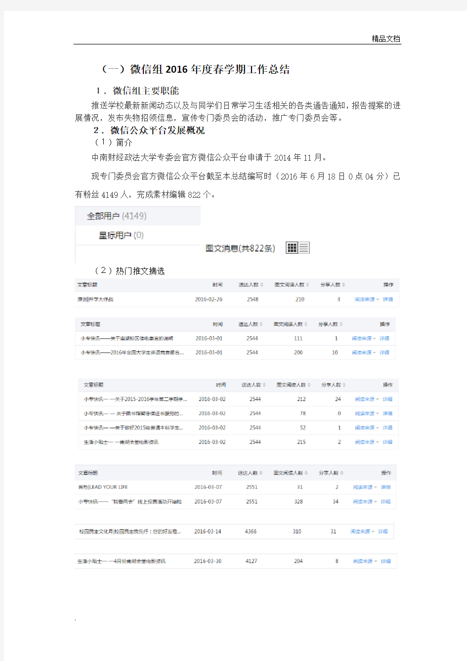 宣传部年度工作报告