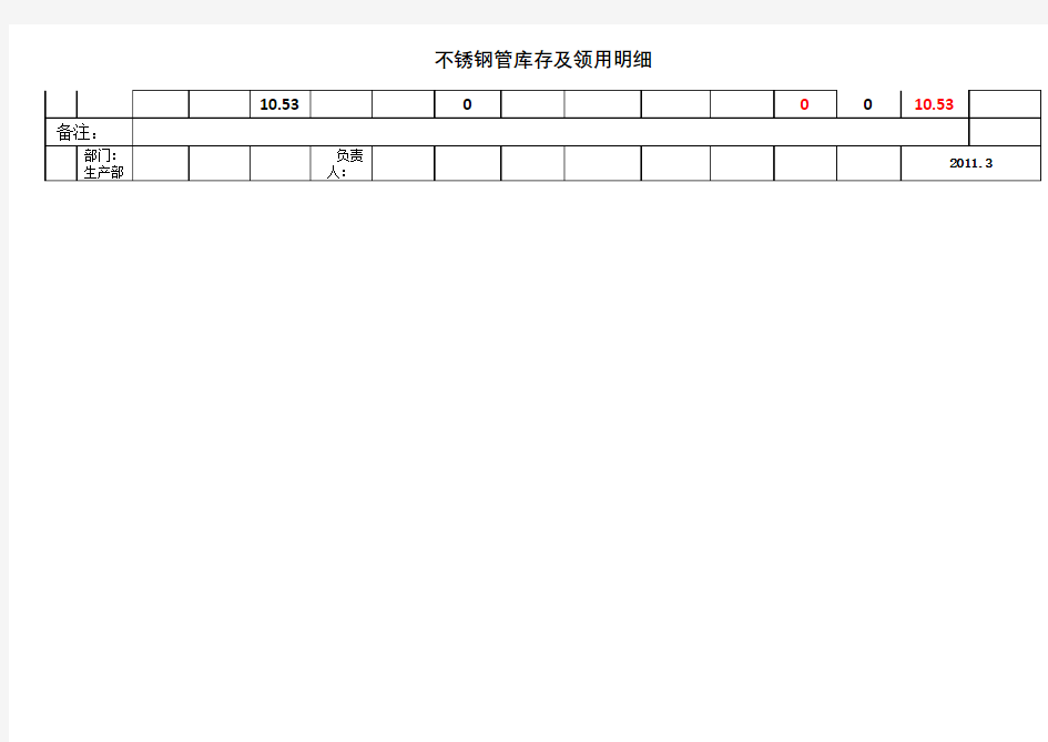 原材料出入库明细表