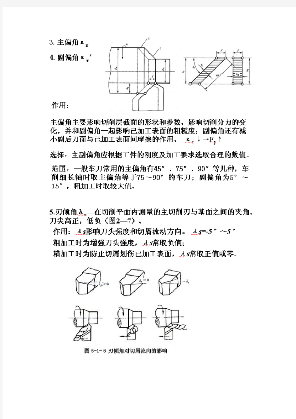 机械制造技术基础考前复习要点总结