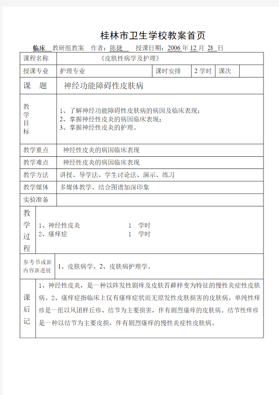 17- 神经功能障碍性皮肤病