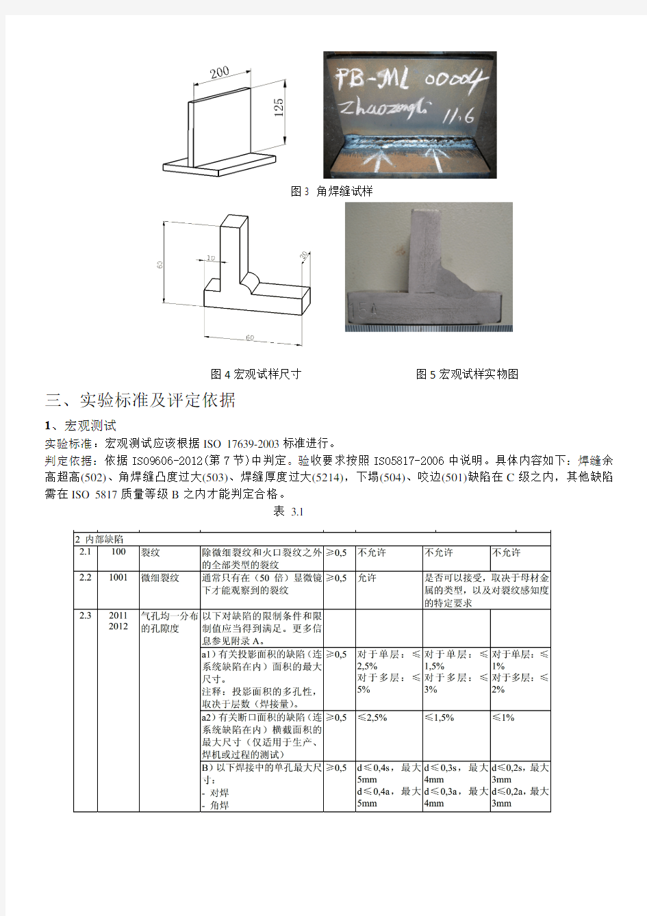 ISO9606国际焊工考试实验方法及要求