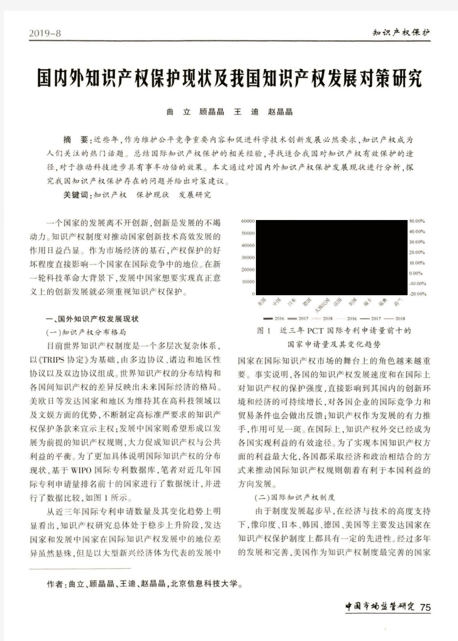 国内外知识产权保护现状及我国知识产权发展对策研究