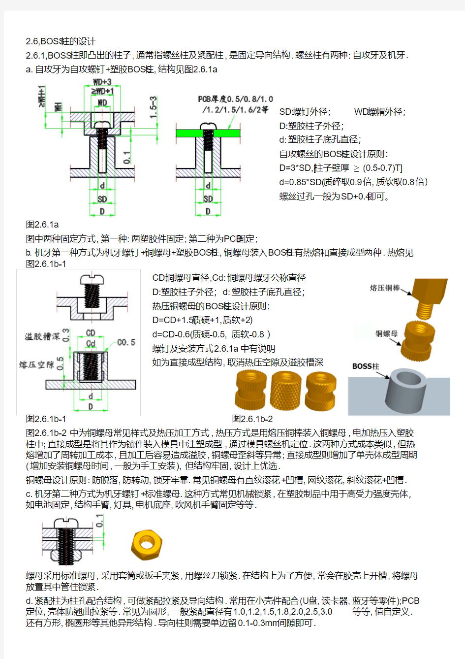 塑胶产品结构BOSS柱螺丝柱较全.pdf