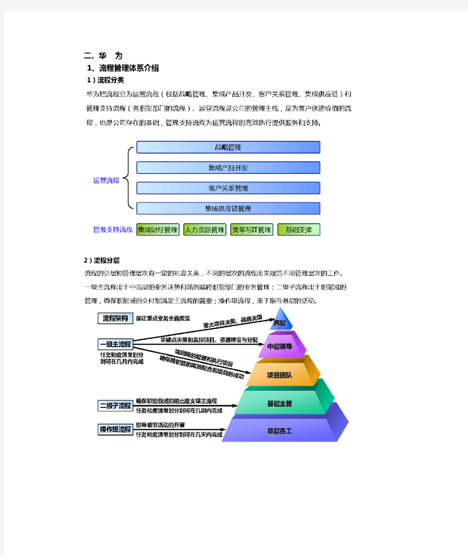 (完整版)华为流程管理体系介绍