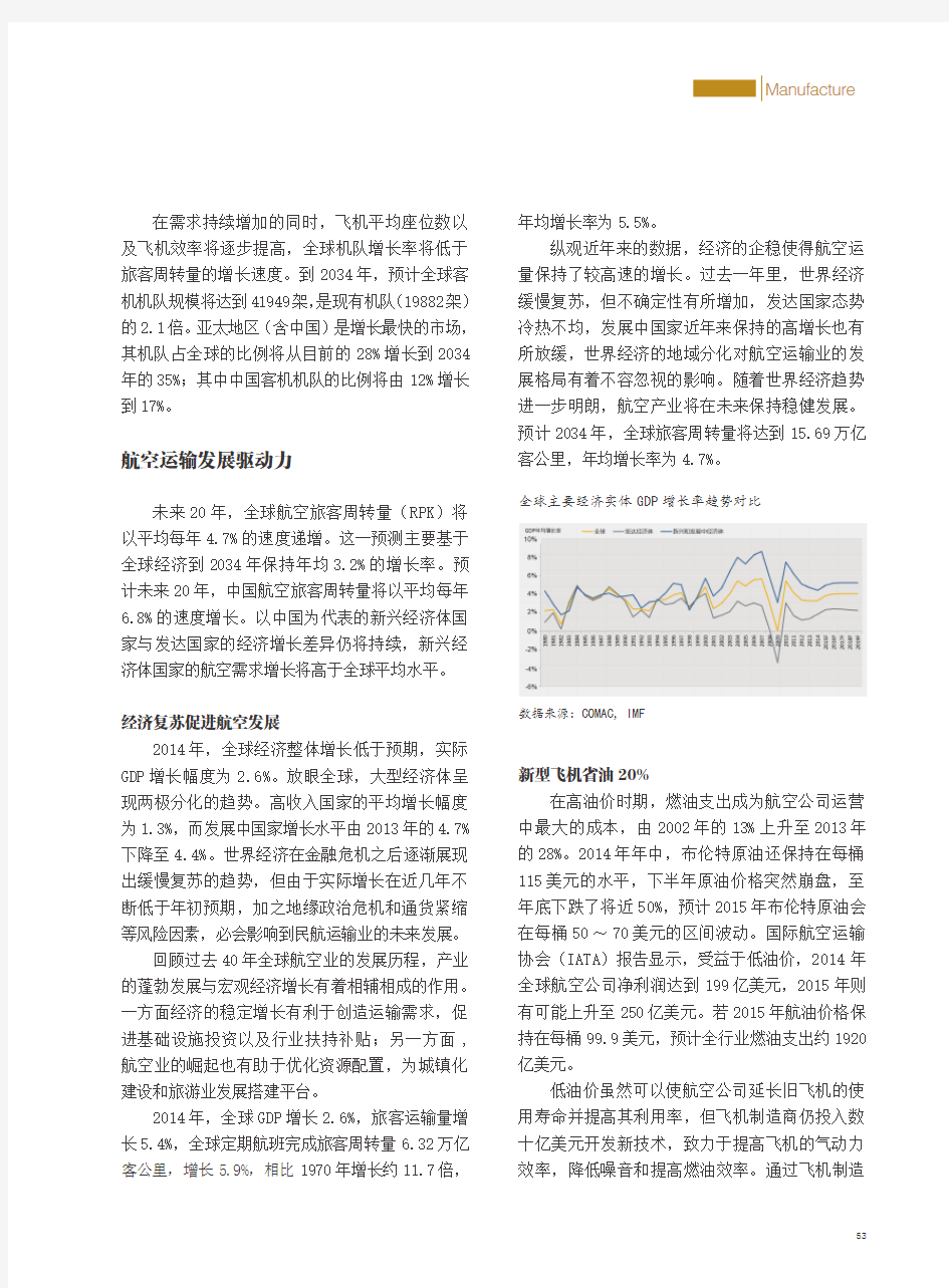 中国商飞公司市场预测年报(摘要)(2015-2034)