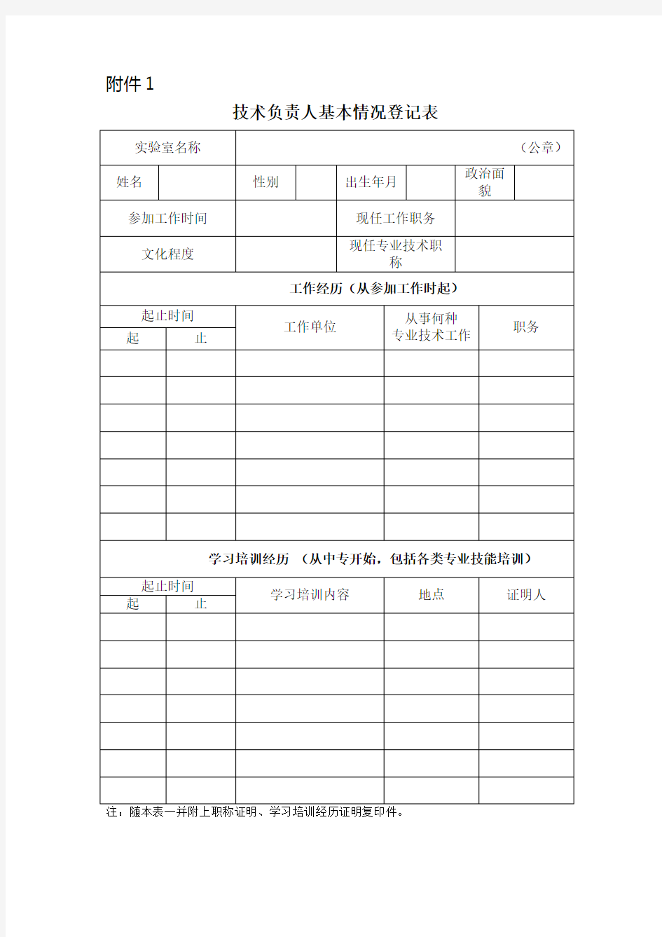 技术负责人变更申请