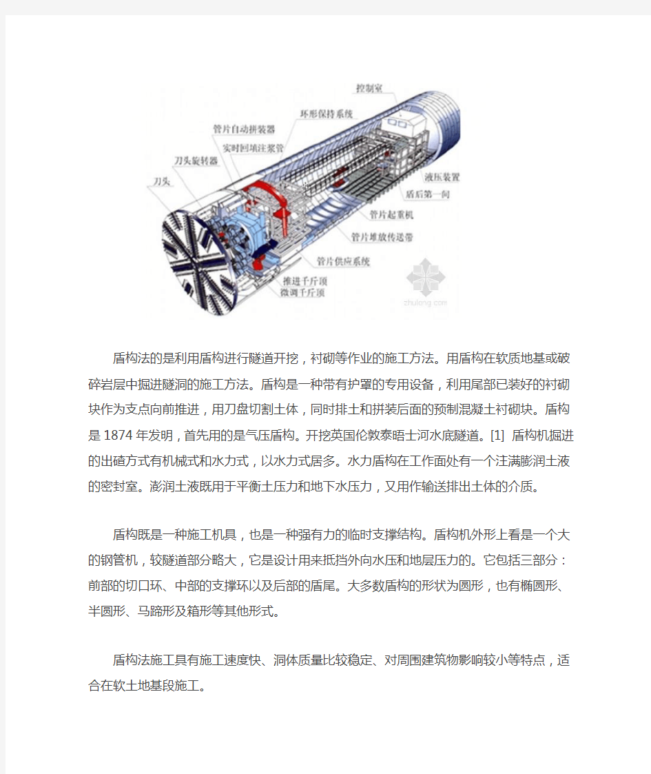 隧道施工方法之盾构法