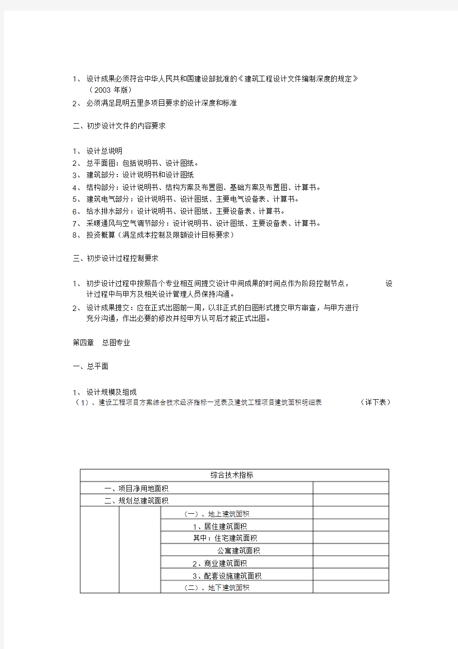 项目初步设计任务书