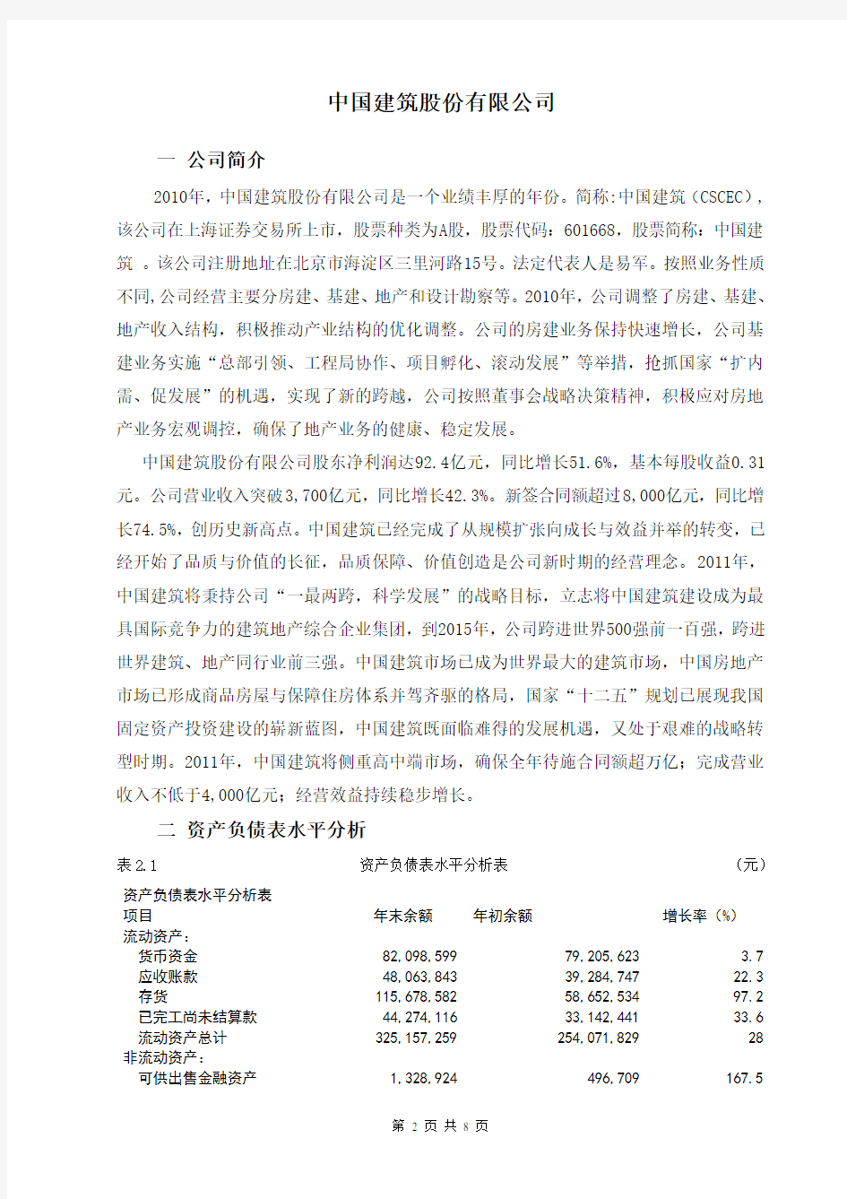 中国建筑股份有限公司(2)