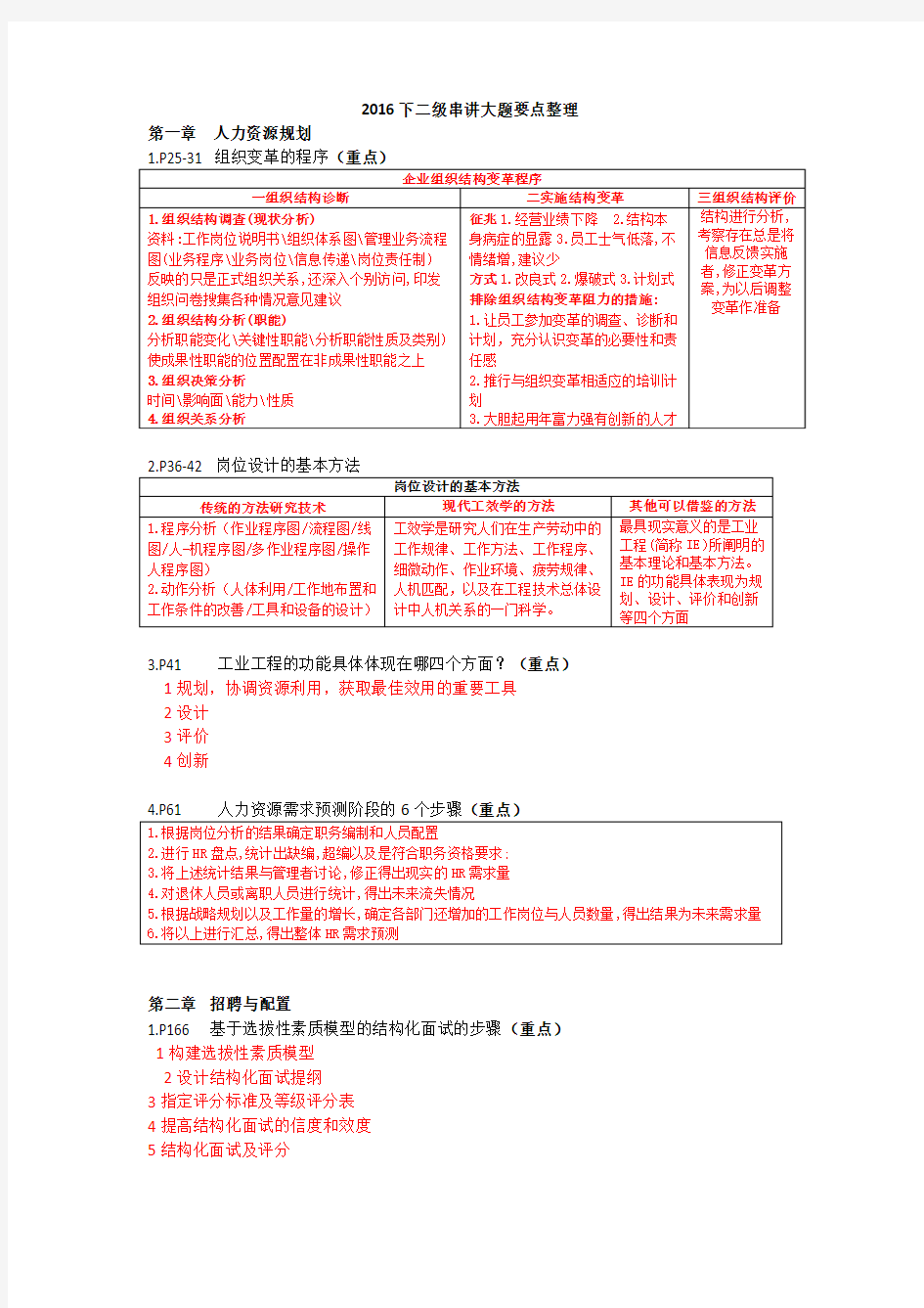 2016下实操重点,务必记忆(含参考答案,学员整理版)