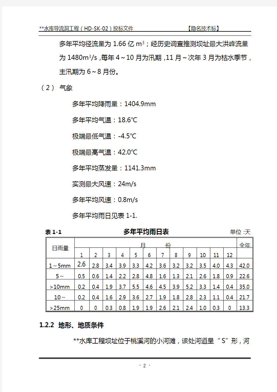 导流洞施工组织设计方案