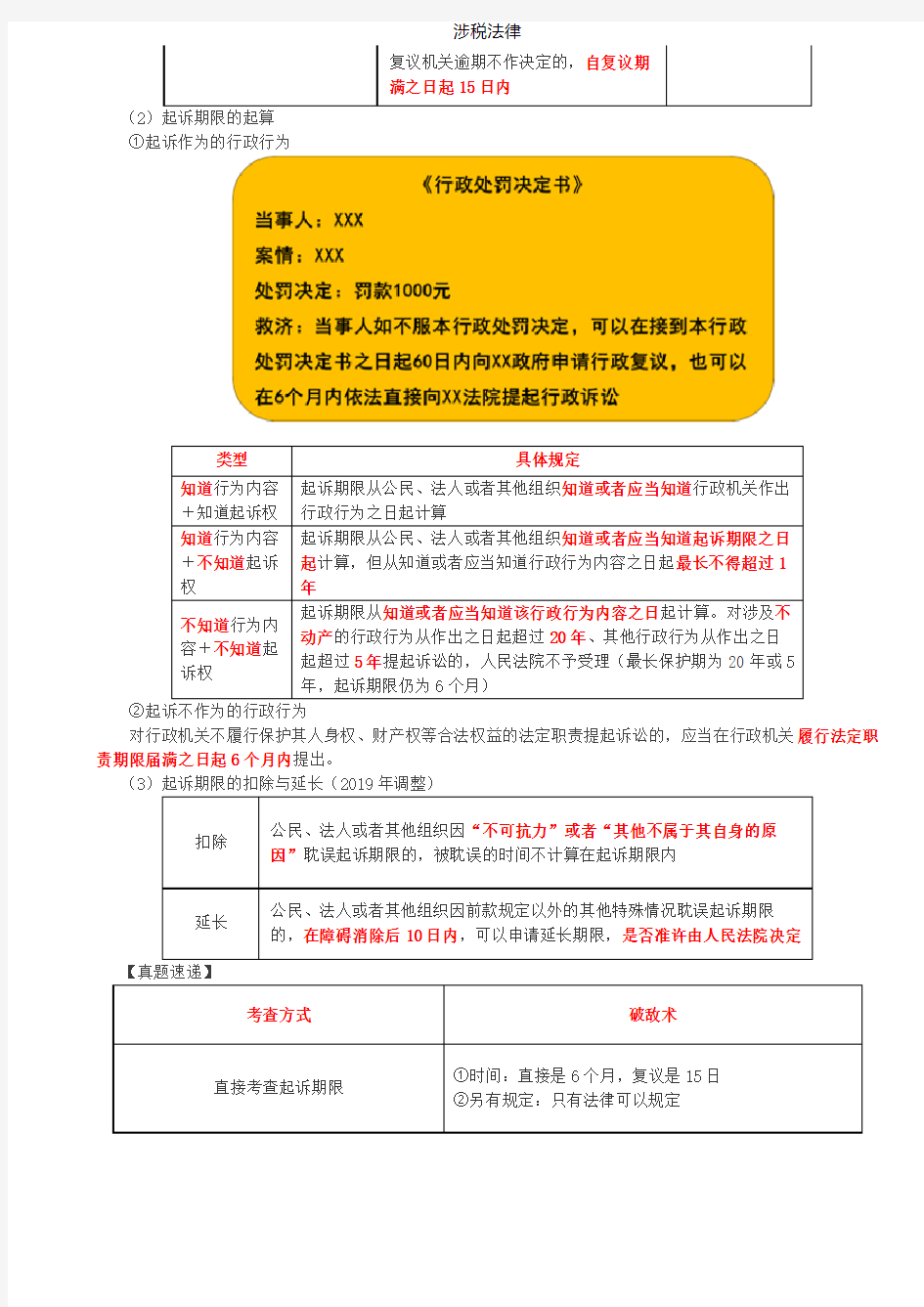 税务师涉税法律讲义Ⅰ第32讲_行政诉讼程序(1)