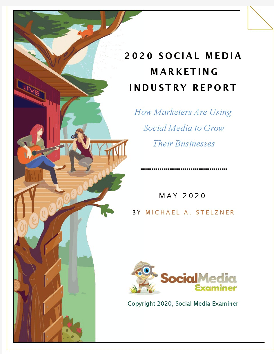 2020年社交媒体营销报告-Social Media Examiner
