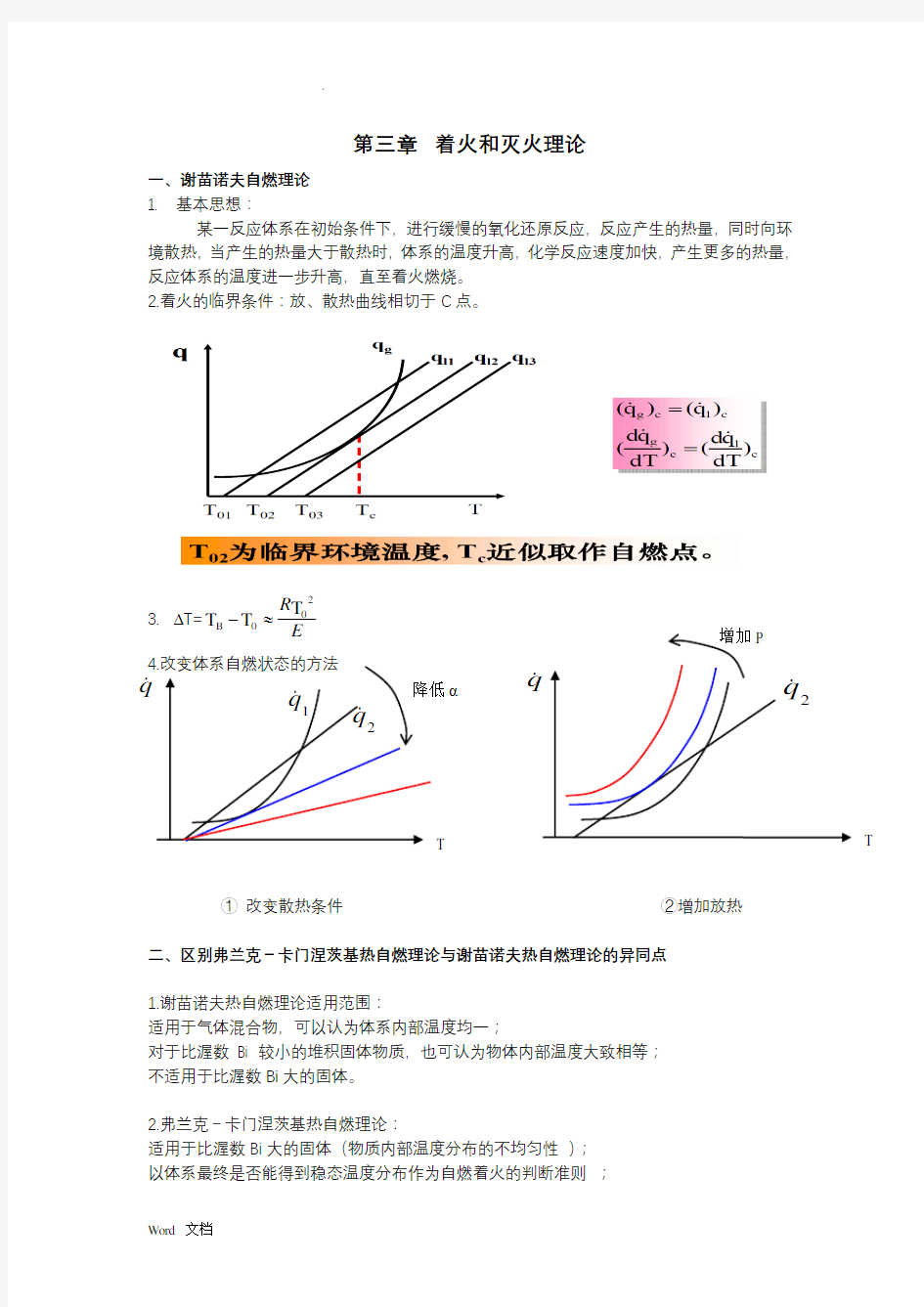 燃烧学复习重点