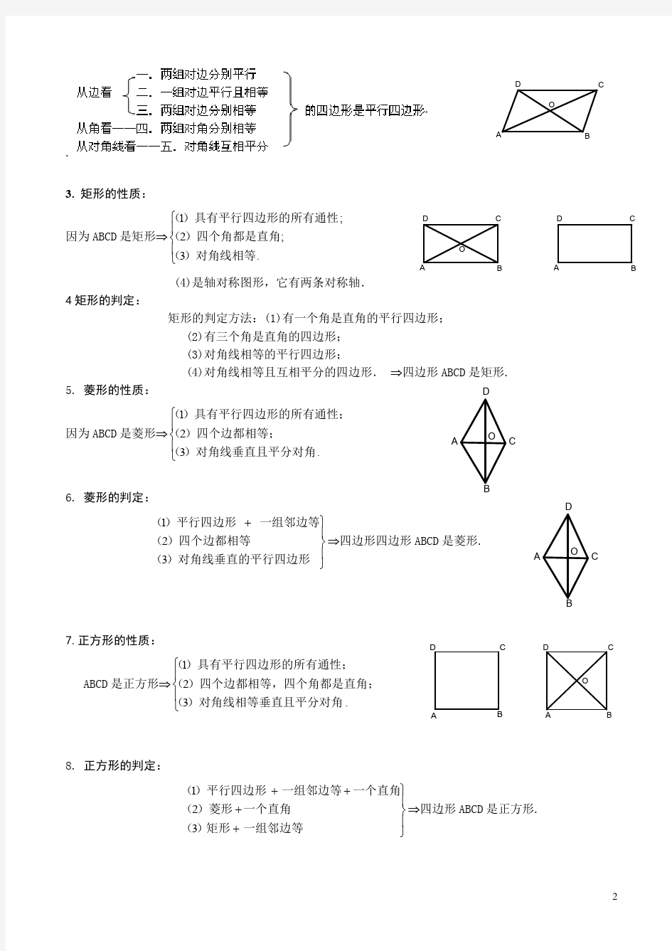 四边形知识点经典总结433