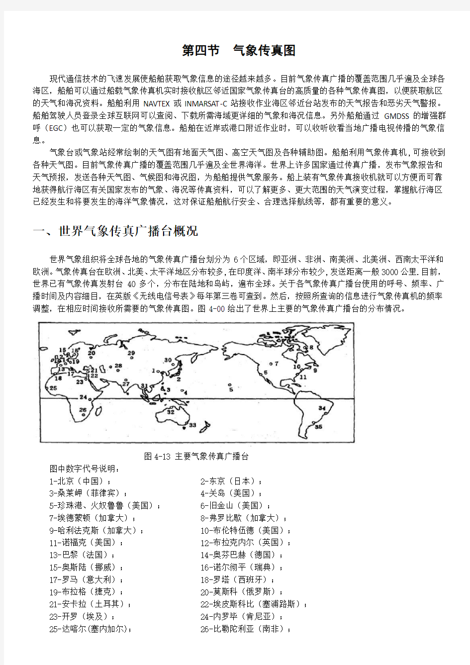 第四节  气象传真图