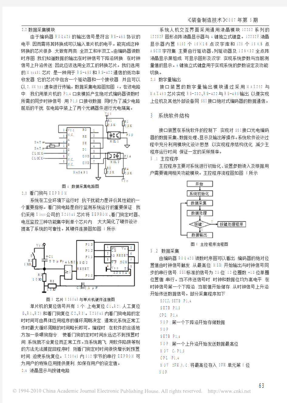 绝对式光电编码器的接口装置设计与应用