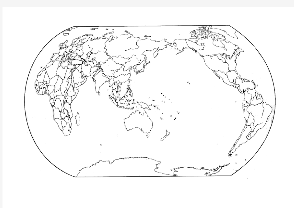 中国地图与世界地图(空白)