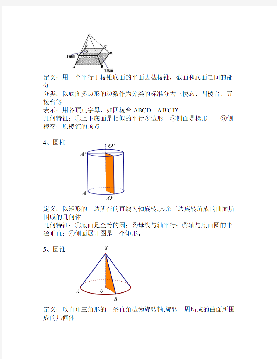 高中数学必修二知识点总结