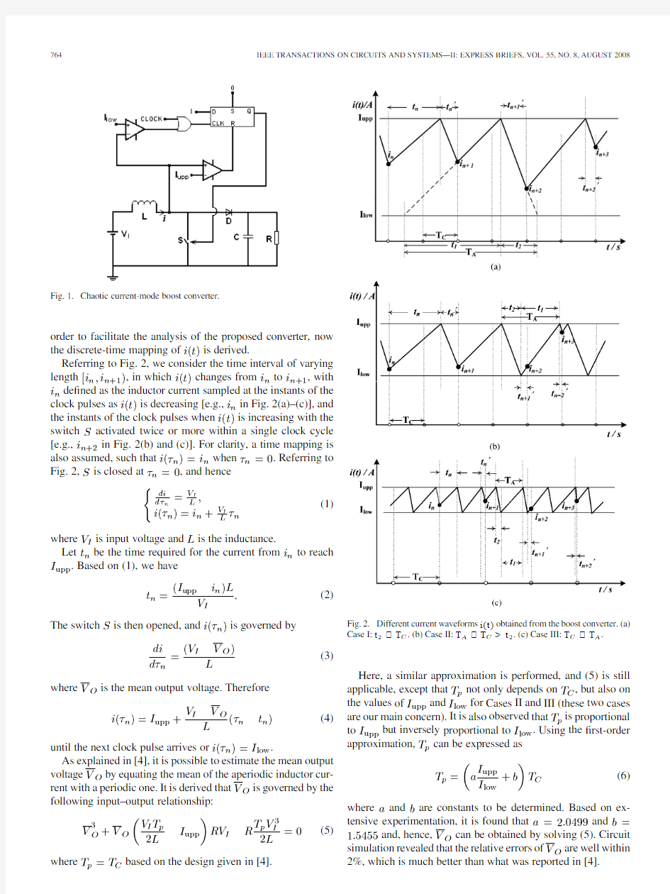 A Chaotic Peak Current-Mode Boost Converter for EMI Reduction and Ripple Suppression