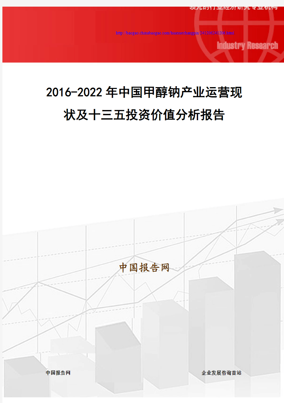 2016-2022年中国甲醇钠产业运营现状及十三五投资价值分析报告