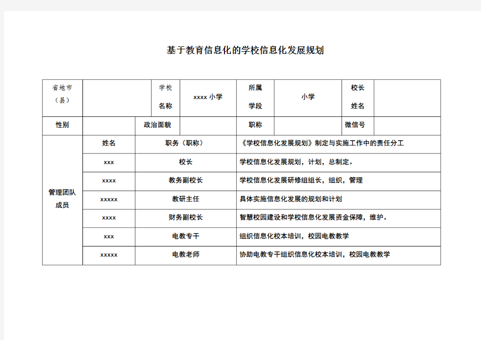 小学基于教育信息化2.0的学校信息化发展规划