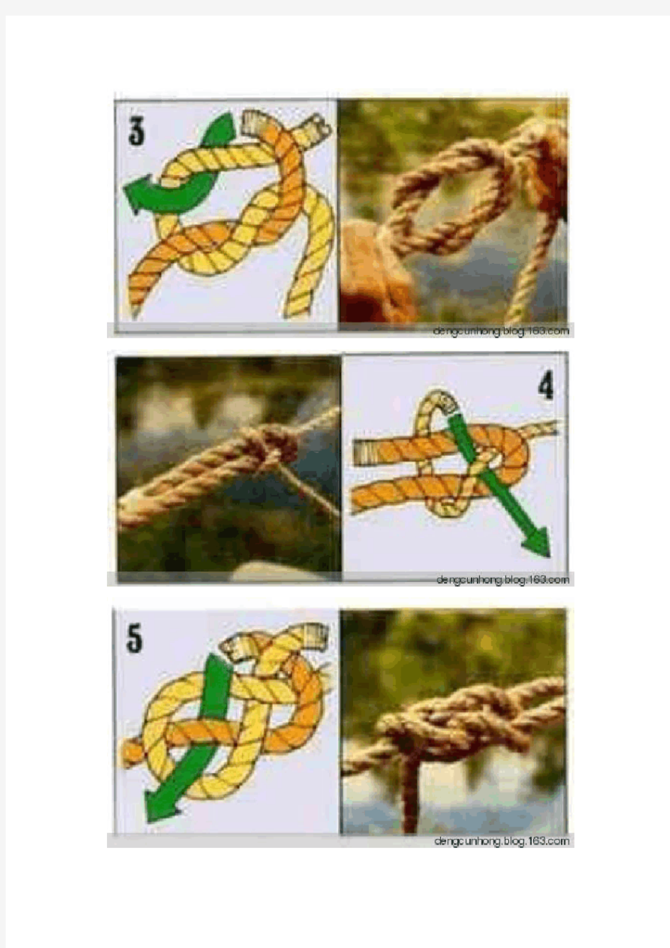 户外运动之十种常用绳结