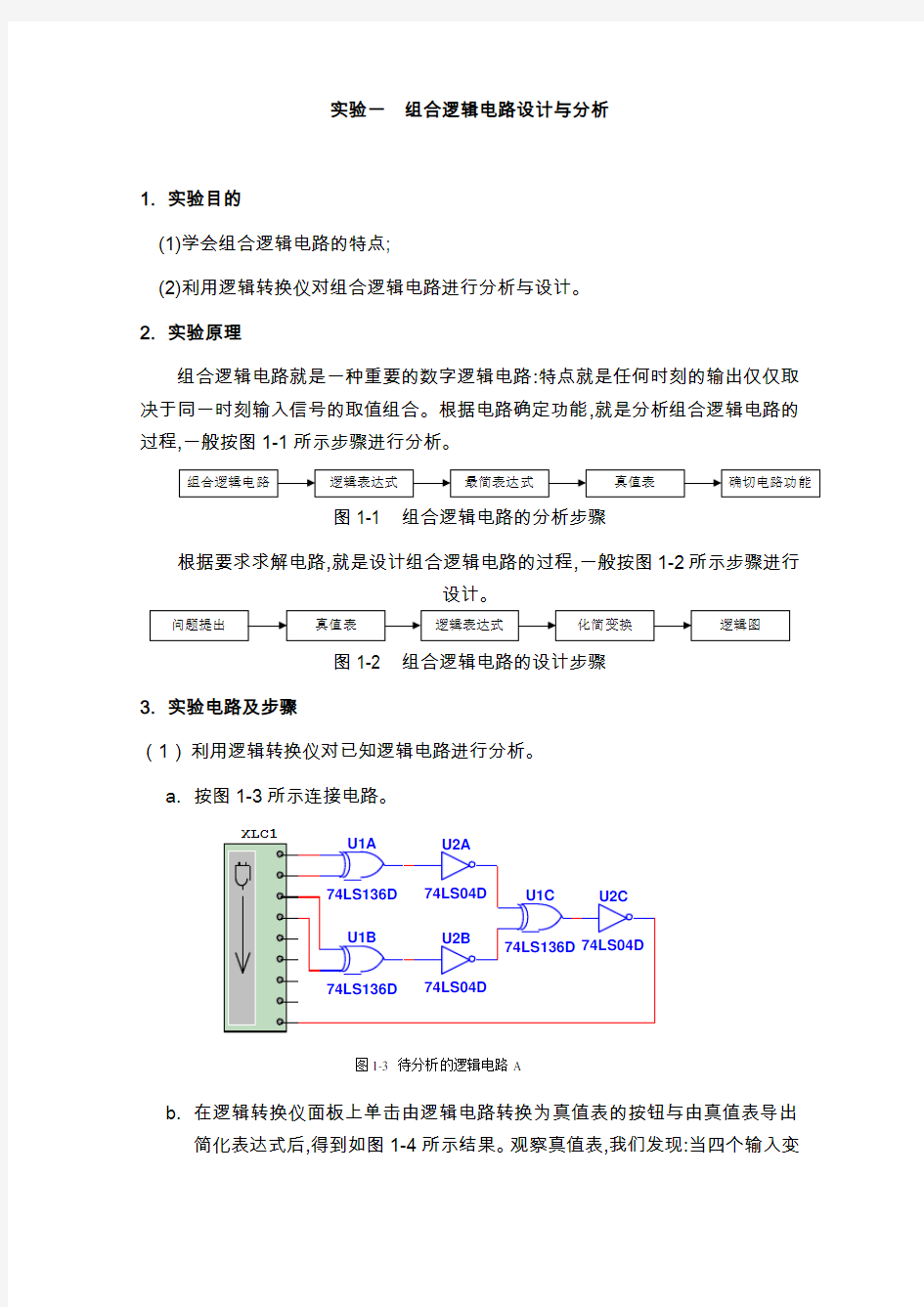 数字电子技术 实验报告