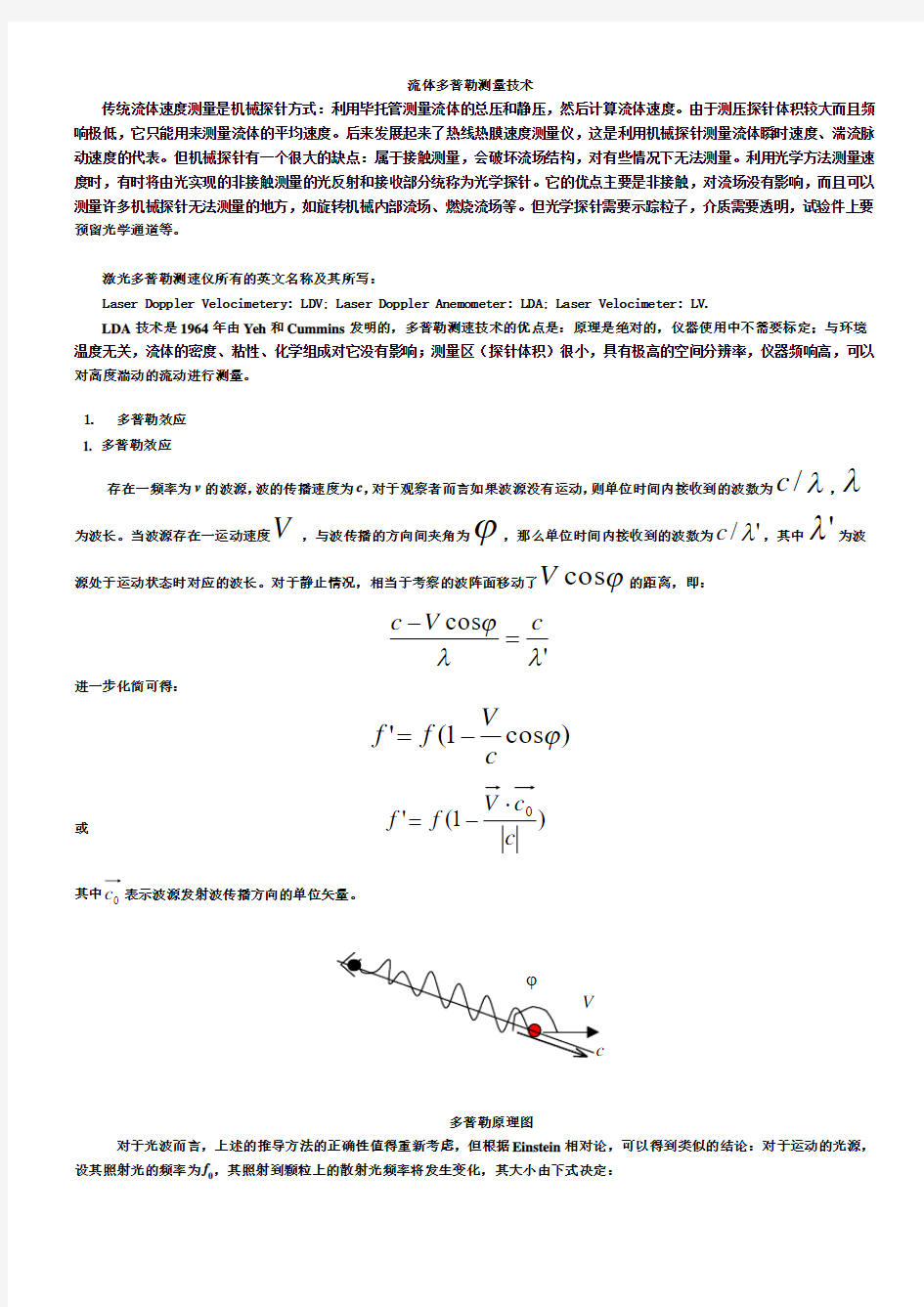 多普勒测量技术