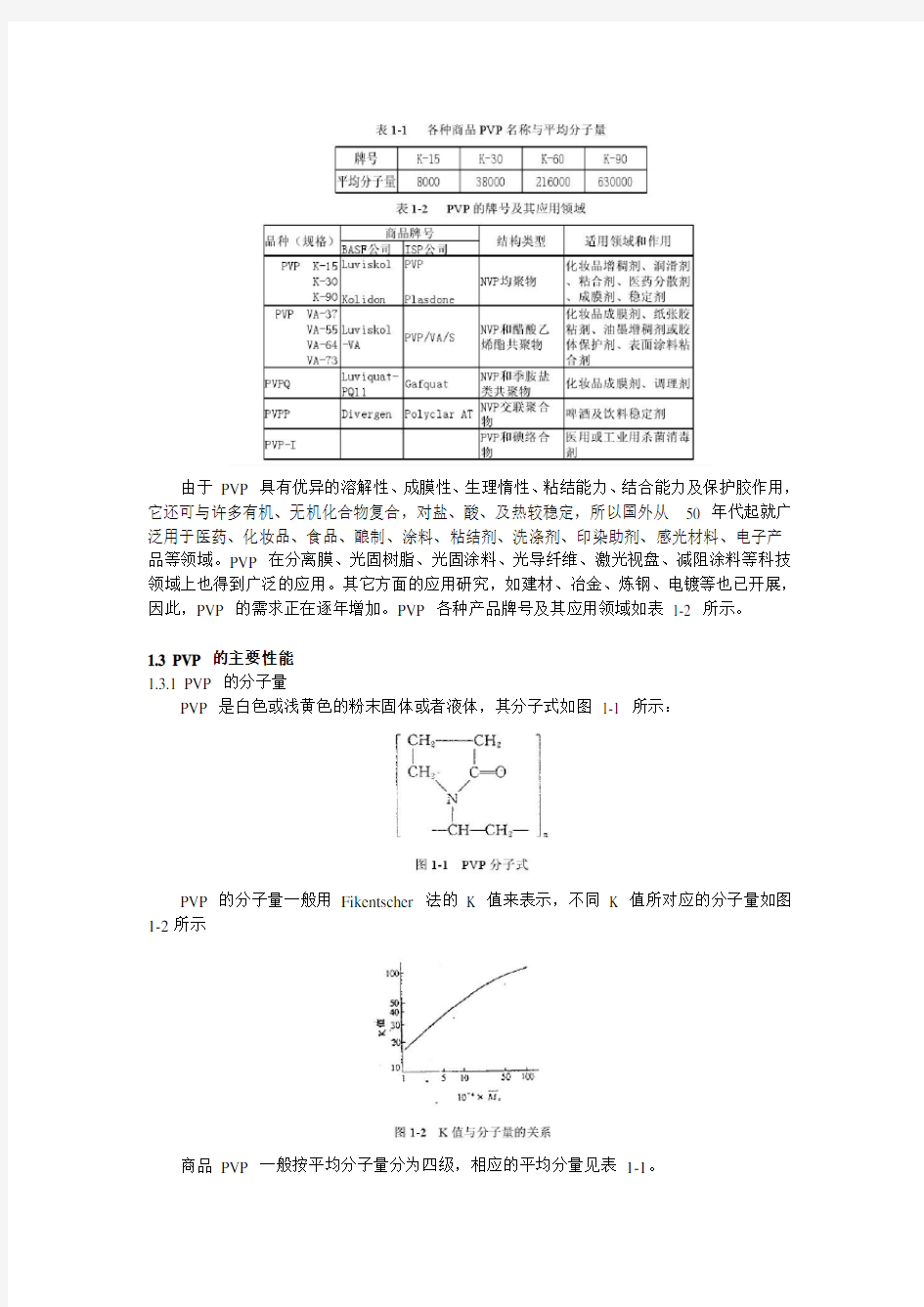 聚乙烯吡咯烷酮(PVP)发展现状