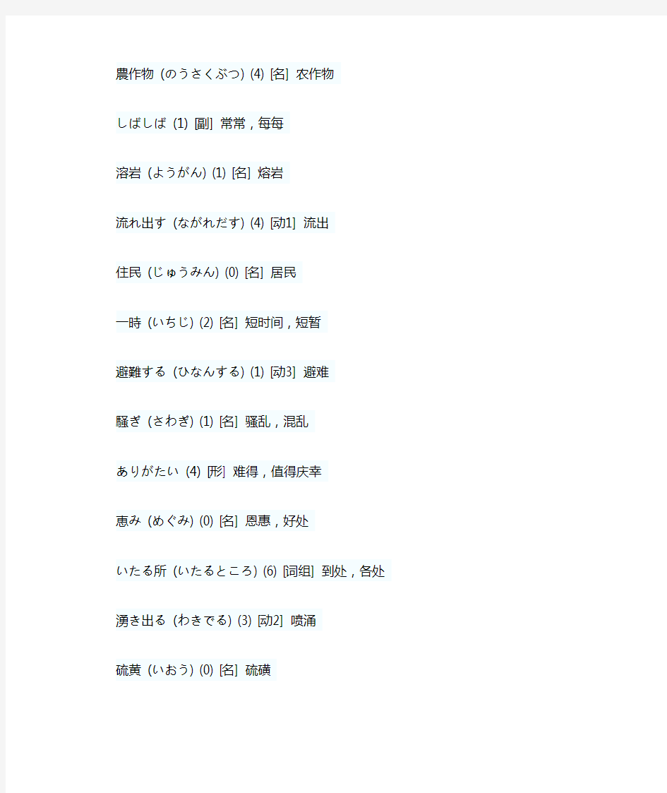 旧版小本标准日本语中级电子书(下册)