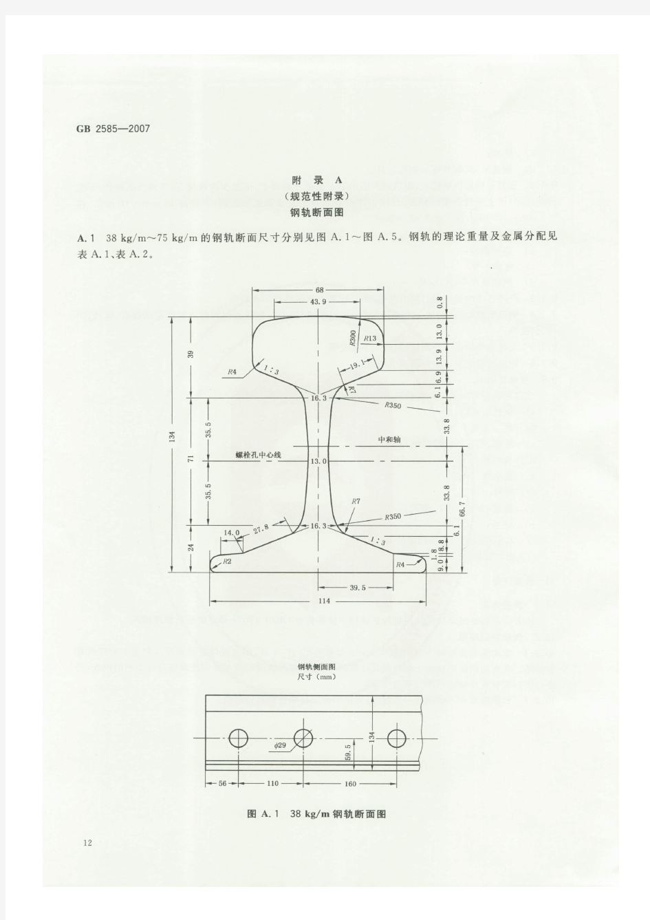 钢轨尺寸图(清晰)