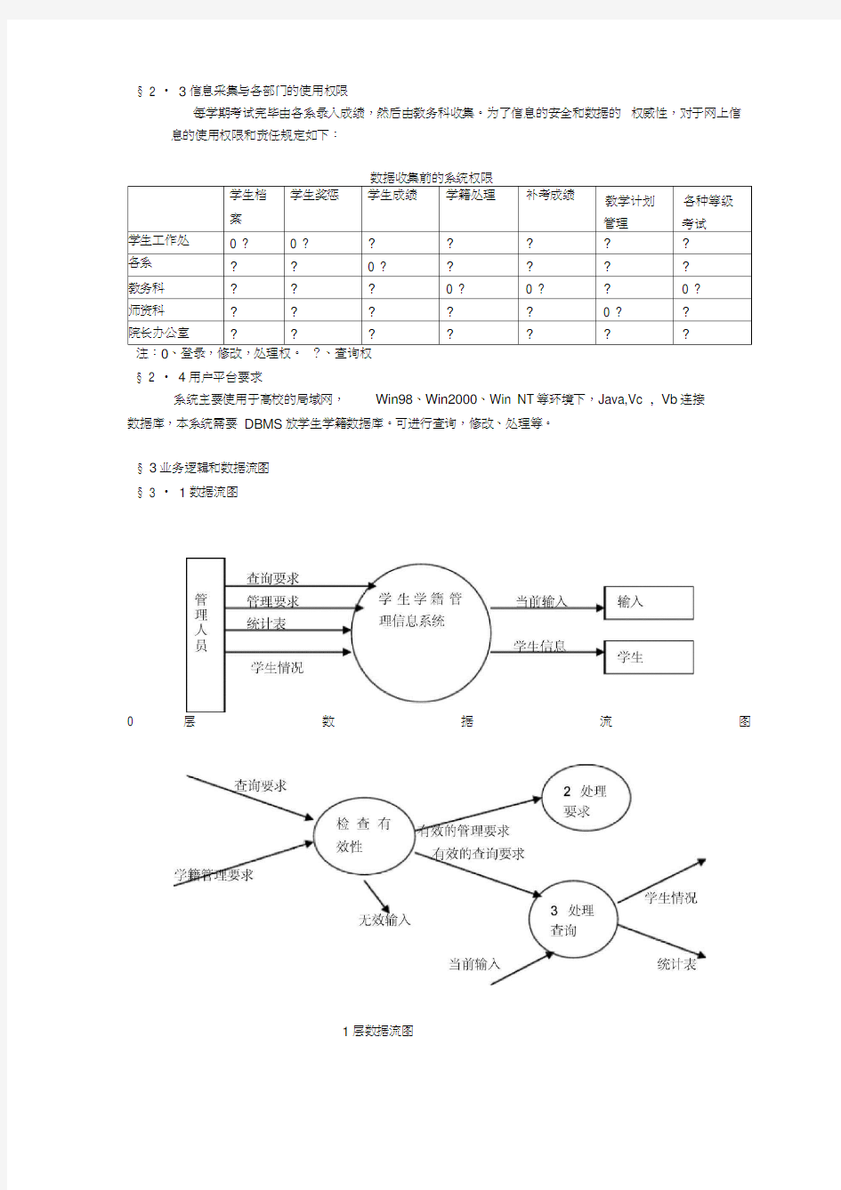 数据库需求分析报告