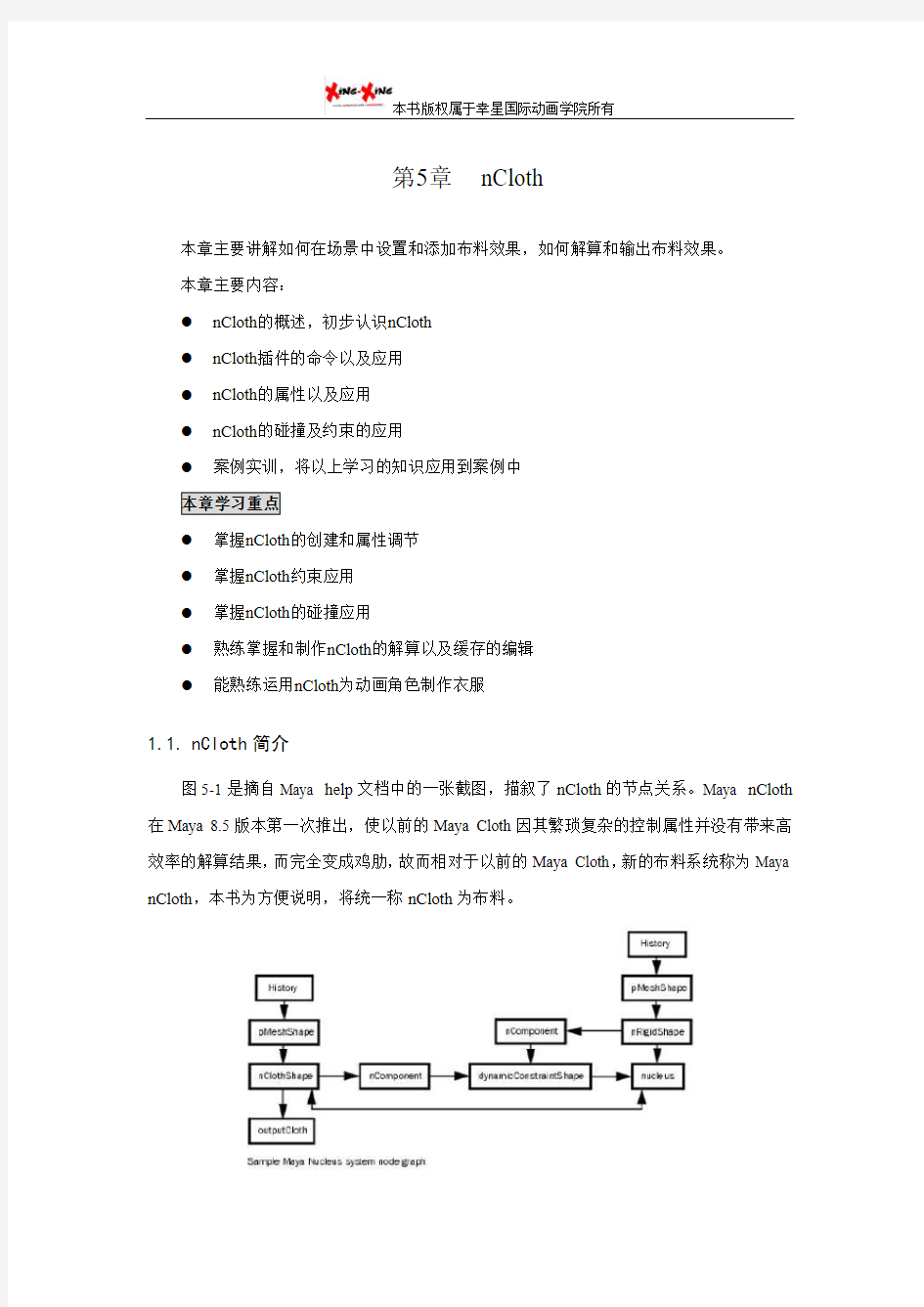 maya特效教程：nCloth