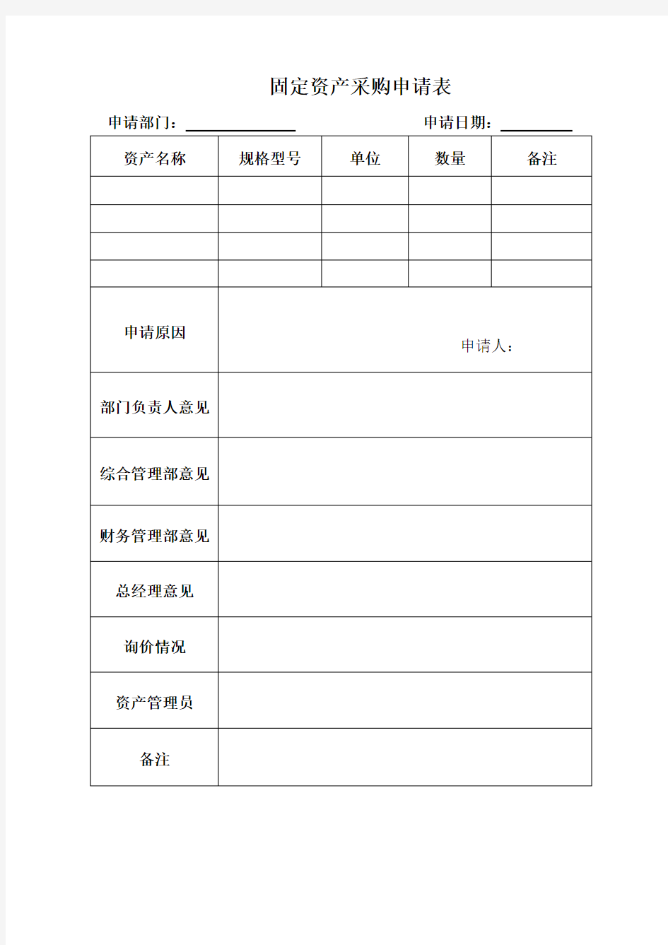 (完整版)固定资产、处置登记表