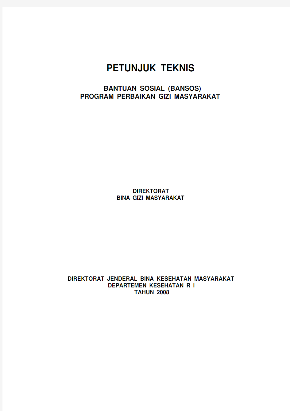 PETUNJUK TEKNIS